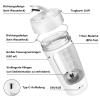 SOARFLY Electric Shaker with Powder Compartment, 650 ml, USB Rechargeable Protein Mixer Shaker for Protein Shake and Milk Shake, BPA-Free, White view 3