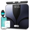 Smart Body Fat Scale with 8 Electrodes & Bluetooth - Digital Bathroom Scales, Full Body Composition Analyzer (Weight, Fat%, BMI, Muscle), Voice Prompt, High Precision up to 180 kg /28 st view 1