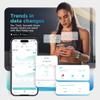 Smart Body Fat Scale with 8 Electrodes & Bluetooth - Digital Bathroom Scales, Full Body Composition Analyzer (Weight, Fat%, BMI, Muscle), Voice Prompt, High Precision up to 180 kg /28 st view 4