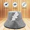 Comfortable Felt Sauna Hat Hot Bath Hat Shower Caps Sauna Room Bathroom Heat Protection Felt Sauna Supplies for Women view 2