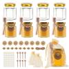 SZUAH 20 Pack 3 oz Mini Honey Jars with Dipper, Glass Hexagon Honey Jar for Wedding Favors, Empty Glass Jars for Party Favor view 1