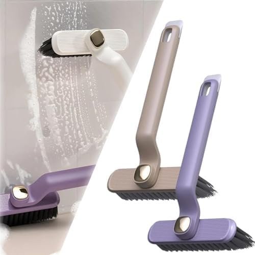 2024 New Multi-Function Rotating Crevice Cleaning Brush,3-in-1 Multi-Purpose 360 Rotating Hard-Bristled Crevice Cleaning Brush,Corners Cleaning Tool for Cleaning Bathroom, Kitchens Tile Floors