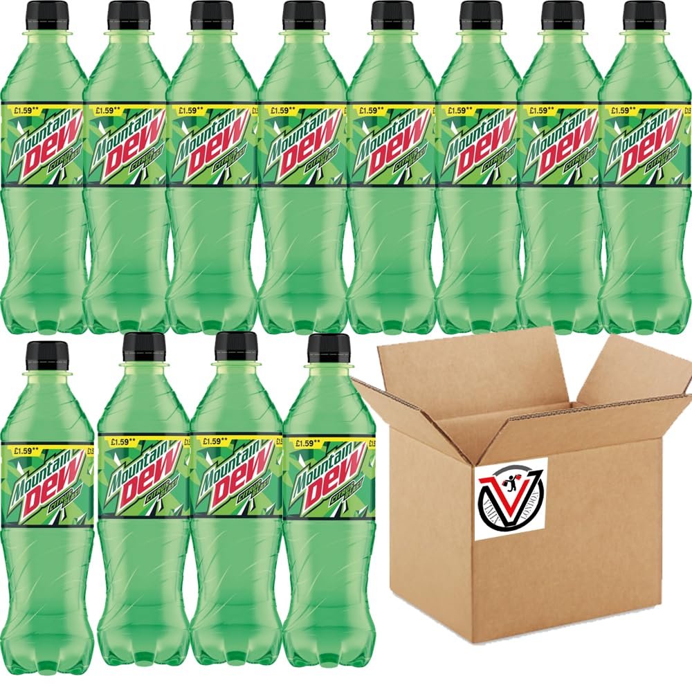 12 x Mountaine Dew Citrus Blast 500ml - Carbonated Citrus Flavoured Soft Drink.