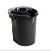 1 x Large 16L Litre Plastic Mop Bucket Cleaning Bucket with Detachable Wringer Carry Handle & Pouring Lip Bucket For Cleaning Floors School Office Restaurant Shop Commercial Use (Midnight Greyish) view 1