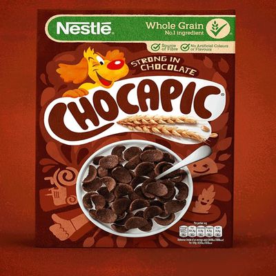 Nestle Chocapic Chocolate-Flavoured Cereal 13.22oz (375g) - Original Swiss Chocolatey Whole-grain Breakfast Cereal - Christmas Editon - Kids Snacks - By BEXICO