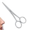 Nose & Ear Hair Trimming Scissors for Men | Rounded Safety Tip Moustache, Nasal Hair Remover & Facial Hair Scissors 4.5" | Stainless Steel view 1