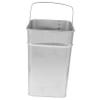 OFFSCH Stainless Steel Trash Can Outdoor Garbage Bucket Handle for Garden Camping Portable Metal Dustbin view 1