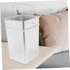 OFFSCH Stainless Steel Trash Can Outdoor Garbage Bucket Handle for Garden Camping Portable Metal Dustbin view 3