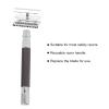 ANKROYU Manual Razor Handle, Reusable Anti-Oxidant Razor Handle for Safety Razors, Retro Razor Handle, Men's Shaving Accessories(Black) view 4