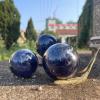 DECORN Blue Sodalite Ball Healing Crystal Ball Sphere Natural Gemstone Ball with Wooden Base for Fengshui,Meditation,Divination,Home Decoration,2.4" Dia view 2