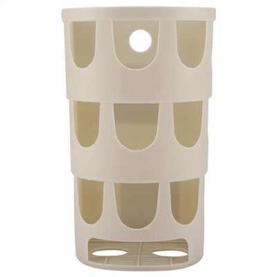 ANKROYU Rubbish Bag Organiser, Wall Mounted Garbage Bag Organiser Multi-Functional Kitchen Garbage Bag Organiser Suitable for Kitchen Bedroom Bathroom Garbage Bag Organiser(Khaki)