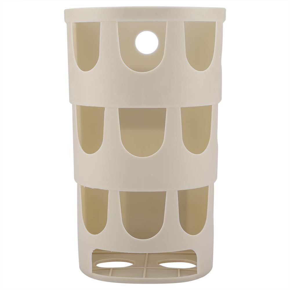 ANKROYU Rubbish Bag Organiser, Wall Mounted Garbage Bag Organiser Multi-Functional Kitchen Garbage Bag Organiser Suitable for Kitchen Bedroom Bathroom Garbage Bag Organiser(Khaki)