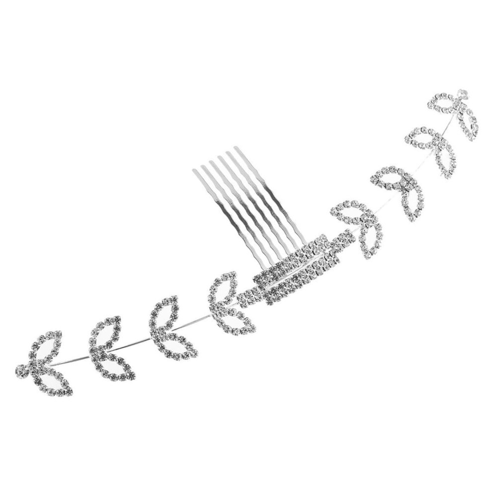 FRCOLOR Mask Strap Extender Rhinestone Comb with Adjustable Ear Rope Buckle, White Headwear Accessory for Comfortable Mask Wearing and Ear Pain Relief