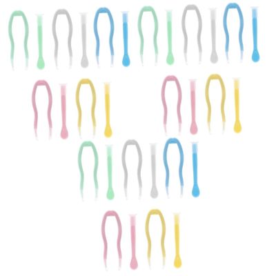 FRCOLOR 15sets Lens Inserter Remover Suction Stick Tweezers for Travel Toiletries Precision Blackhead Pluckers Accessories