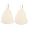 MAGICLULU 2pcs Thickened Felt Sauna Cap Sauna Head Protection Cover for Dry Steam Comfortable Use in view 1