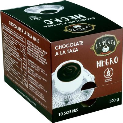 Spanish Hot Dark Chocolate 10 sachets | Gluten Free, Soya Free, and Dairy-free Chocolate Drink | Vegan Hot Chocolate | Chocolate a la taza | 300 gr