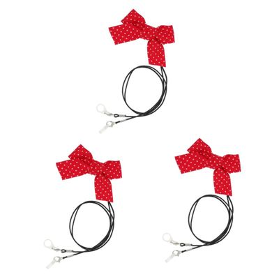 FRCOLOR 3pcs Practical Hearing Aid Lanyard Hearing Aid Fixation Cord Fixation Clip for Daily Use and Secure Fit for Support Worker Lanyard Accessories
