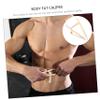 FRCOLOR 2pcs Handheld Skinfold Caliper Body Fat Tester Measurement Device for Men Women Body Fat Ruler Caliper view 2