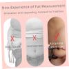 FRCOLOR 2pcs Handheld Skinfold Caliper Body Fat Tester Measurement Device for Men Women Body Fat Ruler Caliper view 3