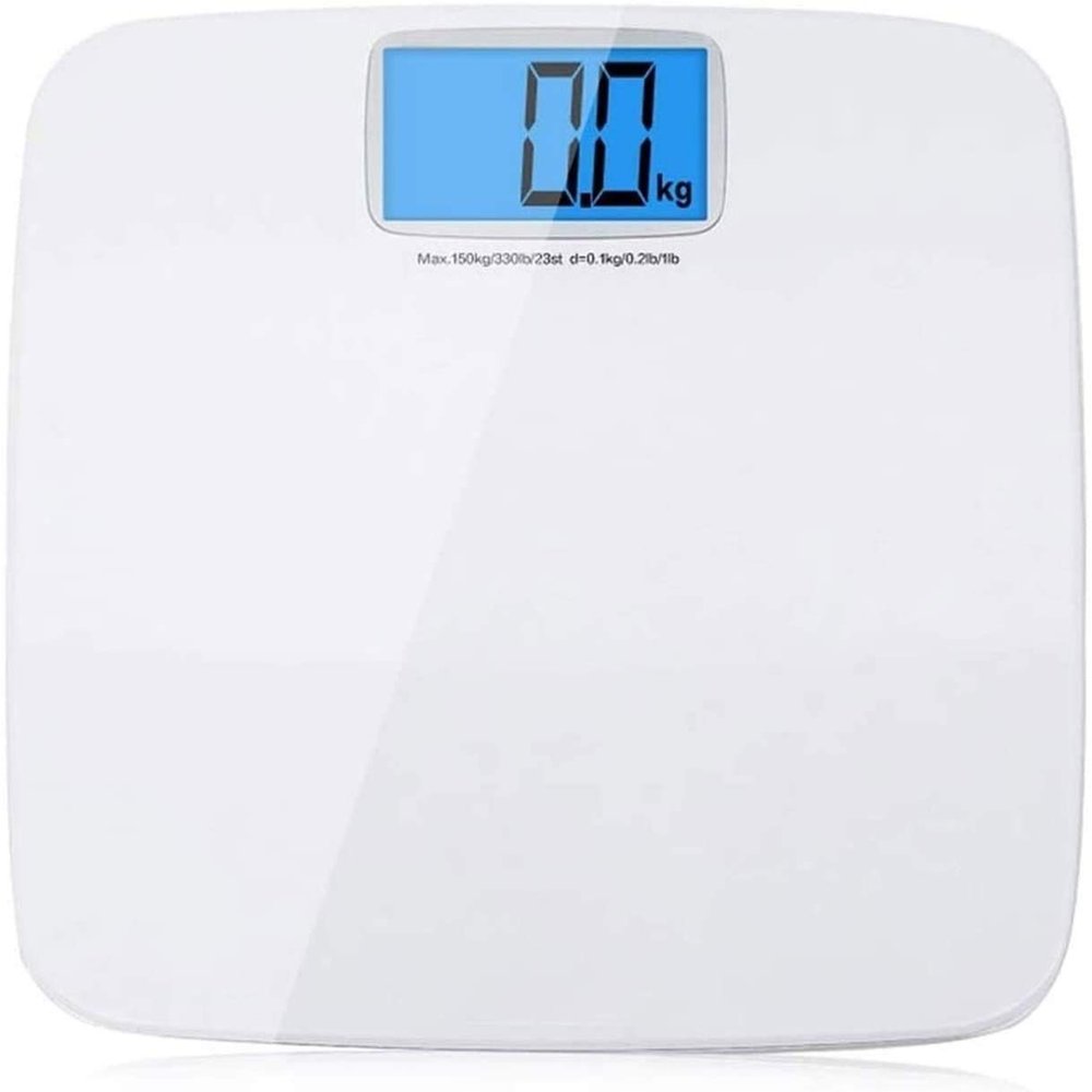 GeRRiT Bathroom Scale, Highly Accurate Digital Bathroom Body Scale, Measures Weight up to 330 lbs, Easy-to-Read Backlit LCD