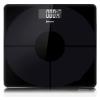 GeRRiT Digital Body Weight Bathroom Scale, 400 Lb, Precision Adult Health Weighing Digital Electronic Scales, Glass Rounded Design, with Large LCD Display-Black view 1