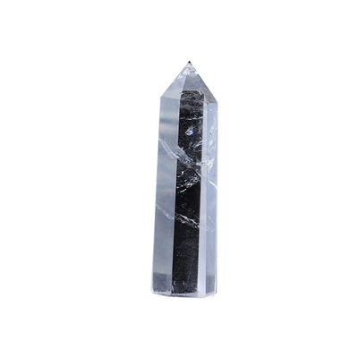 XTVVTODJXT Natural Transparency Crystal Point Clear Quartz Hexagonal Prisms Healthy Obelisk Wand Purification Demagnetization (Color : Clear Quartz, Size : Light Green)