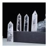 XTVVTODJXT Natural Transparency Crystal Point Clear Quartz Hexagonal Prisms Healthy Obelisk Wand Purification Demagnetization (Color : Clear Quartz, Size : Light Green) view 2
