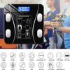 GeRRiT Bluetooth Fat Scale Digital Bathroom Scale Backlit LED Display Sturdy Tempered Glass Mini Smart Weight Scale Human Body Scale, Including 4 high-Precision sensors and 4 Sensitive electrodes view 4