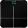 GeRRiT Bathroom Scale Digital Weight With BMI, Smart Weighing Body Scale With Easy-to-Read Backlit LED Smartphone App, Sturdy Tempered Glass, 400 Lbs, Black view 1