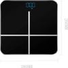GeRRiT Bathroom Scale Digital Weight With BMI, Smart Weighing Body Scale With Easy-to-Read Backlit LED Smartphone App, Sturdy Tempered Glass, 400 Lbs, Black view 2