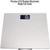 GeRRiT Digital Body Weight Scale, Bathroom Scale with Large Backlit Display, Ultra Slim Design, 396 Pound Capacity Extra Thin Stainless Steel Bathroom Scale,SilverUnitPound view 3