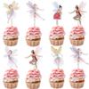 Rsstarxi Fairy 36pcs Cupcake Toppers, Paper Dessert Decorating Cupcake Toppers for Fairy Theme Birthday Party, Bridal Shower, Baby Shower, Wedding view 1