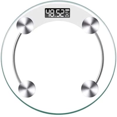 GeRRiT Body Weight Scale Round Fat Most Accurate Disc Model Analysis Digital Slim Personal Weighing Scale400lbs Capacity