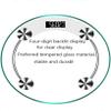 GeRRiT Body Weight Scale Round Fat Most Accurate Disc Model Analysis Digital Slim Personal Weighing Scale400lbs Capacity view 4