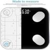 GeRRiT Body Fat Scale, Home Electronic Weight Scale for Measuring Fat, Accurate and Durable Small Dormitory Bodyweighing,Environmental Protection, ConvenientDigital Backlit LCD view 4