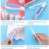 4 Sticks Foldable Bristle Toothbrushes  Portable and Compact Design for Travel, Camping, and Hiking  Soft and Durable Brushes Ideal for On-The-Go Oral Care view 2