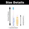 4 Sticks Foldable Bristle Toothbrushes  Portable and Compact Design for Travel, Camping, and Hiking  Soft and Durable Brushes Ideal for On-The-Go Oral Care view 3