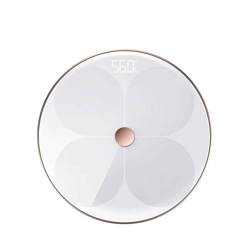 GeRRiT Intelligent Weight Scale-Digital Bathroom Scale High Precision Body Digital Weight Scale, Smart Body Fat Scale Bathroom Body Composition Monitor Scale (Color : White)