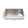 Sauna Stone Basket, Rustproof Stainless Steel Wood Burning Sauna Stove Stone Holder, Portable Foldable Outdoor Wood Stove Sauna Stone Basket, Charcoal Firebox Basket for Sauna view 2