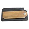 HAPINARY Wooden Beard Comb Folding Pocket Comb Set Black Leather Case Portable for Men Beard Care and Styling view 1