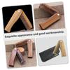 HAPINARY Wooden Beard Comb Folding Pocket Comb Set Black Leather Case Portable for Men Beard Care and Styling view 3