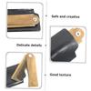 HAPINARY Wooden Beard Comb Folding Pocket Comb Set Black Leather Case Portable for Men Beard Care and Styling view 4