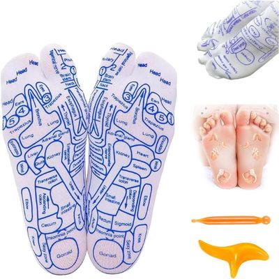 Serenity Steps Reflexology Socks Set,Reflexology Socks with Massage Tools,Acupressure Reflexology Foot Massage Socks,Pain Relief Acupuncture Socks,Soothing and Relaxing at Home (Women)
