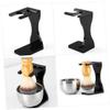 MAGICLULU 3pcs Acrylic Shaving Brush Stand Razor Holder Beard Shaving Tool Display Stand Convenient Shave Brush Holder Desk view 3