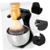 MAGICLULU 3pcs Acrylic Shaving Brush Stand Razor Holder Beard Shaving Tool Display Stand Convenient Shave Brush Holder Desk view 4