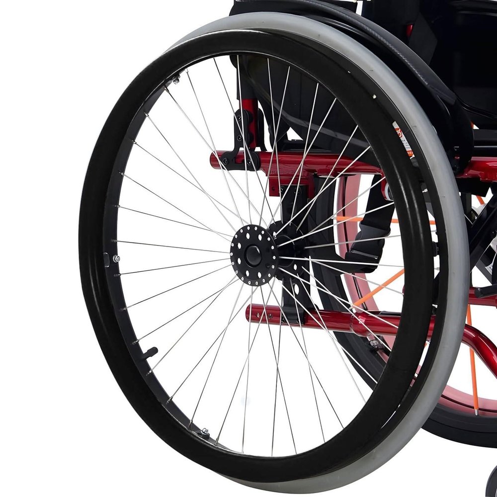 JAVPTAV 24inch Silicone Wheelchair Push Rim Covers 1 Pair Wheelchair Wheel Replacement Parts Non-Slip Wear-Resistant Hand Push Cover Wheelchair Rear Wheel Cover (Color : Black, Size : 24in)