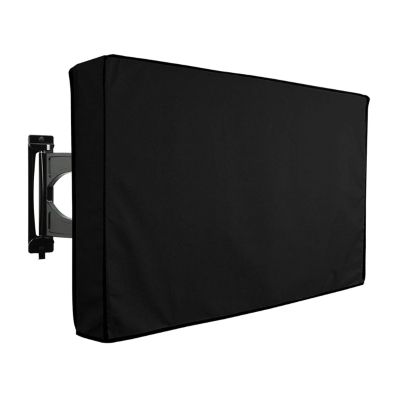 ZPFDSG Tv Cover Weatherproof Dust-proof Outdoor TV Cover Beige 32" 36" 40" 46" 50" 55" 60" 65" Protect TV Screen Garden Patio Outdoor TV Cover (Color : Black, Size : 22-24inch)