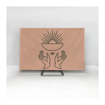 ZPFDSG Tv Cover Display dust cover TV Dust Cover Cloth 32-75 Inch Currency Simple and Modern (Color : 10, Size : 70 inch)