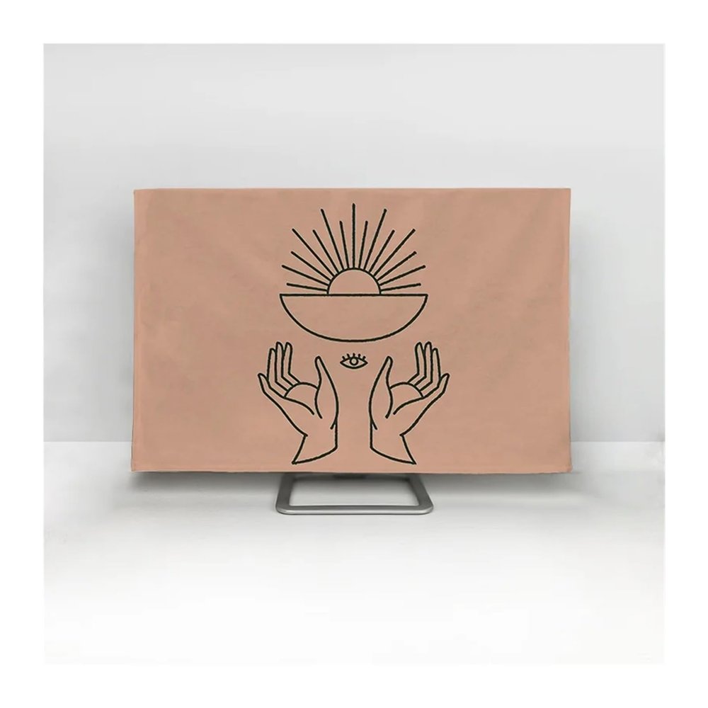 ZPFDSG Tv Cover Display dust cover TV Dust Cover Cloth 32-75 Inch Currency Simple and Modern (Color : 10, Size : 70 inch)