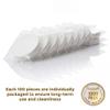 AGOGO 1000 Pack Espresso Filter Paper, Premium Japanese Paper Coffee Filters for Portafilter & Moka Pot, Improves Extraction & Keeps Shower Screen Clean, Individually Wrapped (White, 51mm) view 4